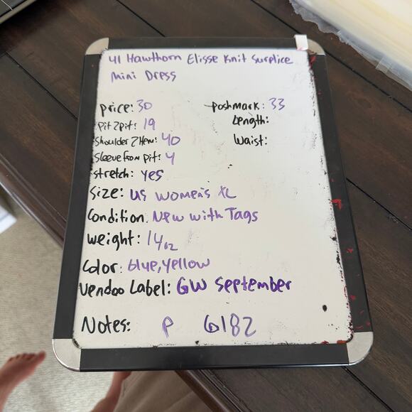 41 Hawthorn Elisse Knit Surplice Mini Dress US Women's XL - Picture 8 of 8